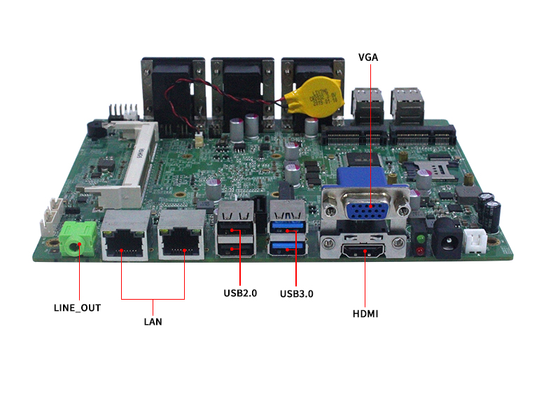 GM-B1900工控主板Bay Trail J1900 CPU(圖5)